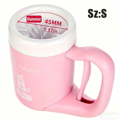 360° Dog Paw Cleaner Cup Portable Pet Paw Washer Soft Silicone Bristles Gentle Paw Cleaning Tool Muddy Paw Cleaner Home Outdoor